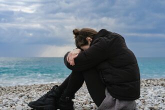 Healthcare workers providing mental health support after climate disaster