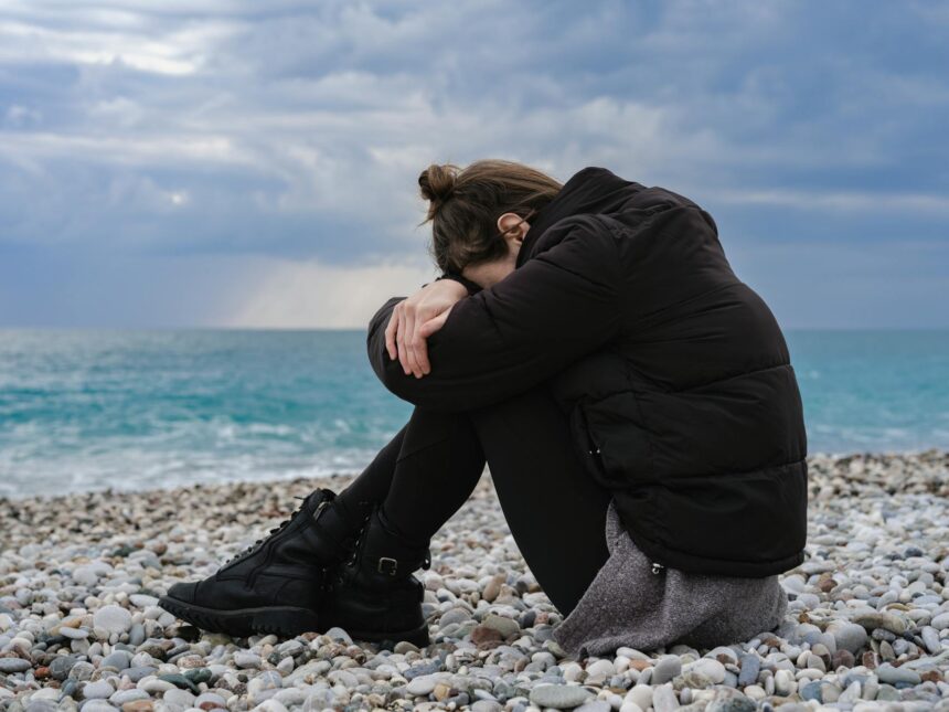 Healthcare workers providing mental health support after climate disaster