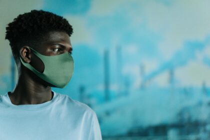 Urban air pollution and healthcare cost data visualization showing pollution impact on health expenditures