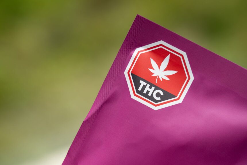 Data visualisation showing THC potency trend and psychosis risk association across cohort studies