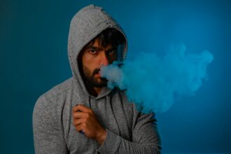 Illustration showing e-cigarette marketing strategies targeting young people