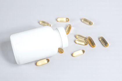 Medical illustration showing gene editing targeting PCSK9 for cholesterol reduction