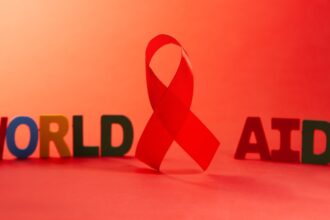 Global HIV/AIDS response challenges visualization showing funding cuts as primary threat