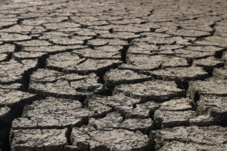 Climate change and health risks infographic showing temperature trends