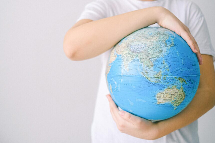 Global map showing youth mortality rates by region with data visualization