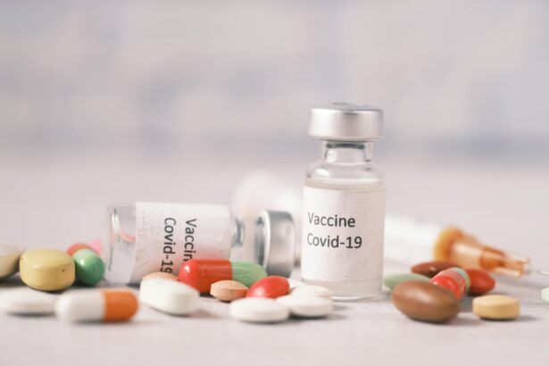 Medical research laboratory with antiviral drug development equipment and COVID-19 treatment research