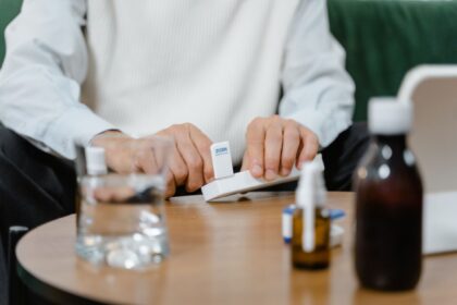 MHRA Medicines and Healthcare products Regulatory Agency logo with pharmacy symbols