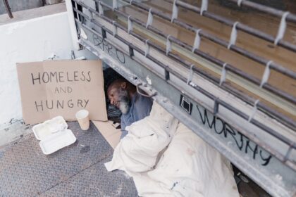 Mobile medical clinic van providing vascular care services to homeless patients