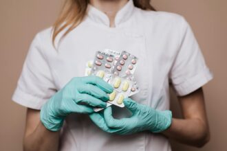 Healthcare provider using point-of-care testing device in rural clinic setting