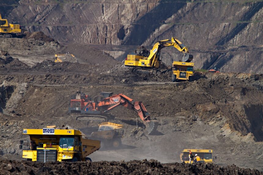 Rare earth mining operation showing environmental concerns in Myanmar