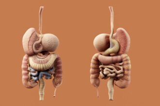 Medical illustration showing targeted cancer therapy mechanism