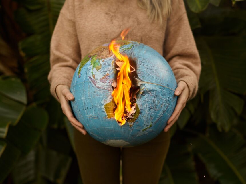 Illustration of research representation disparity between Global North and South Asian institutions in climate-health science