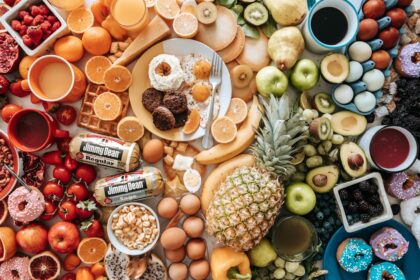 Researchers examining ultra-processed food products in laboratory setting