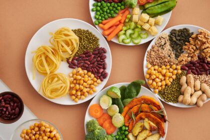 Infographic showing 7 core changes in 2025–2030 White House Dietary Guidelines including whole food focus, protein targets, and ultra-processed food reduction