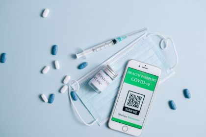 School vaccine requirement policy document with stethoscope and immunization record
