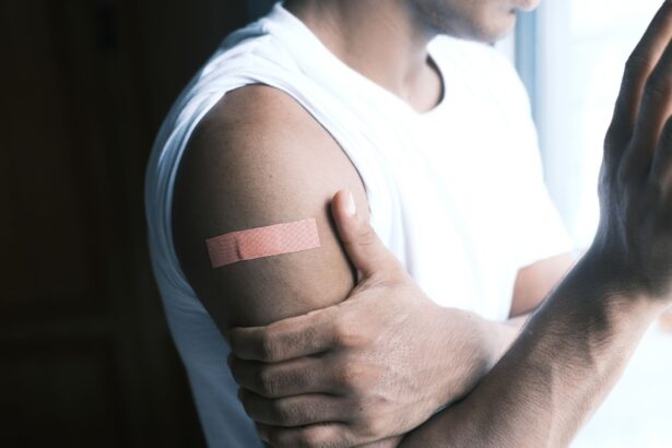 NHS nurse administering RSV vaccine to older adult patient in primary care clinic