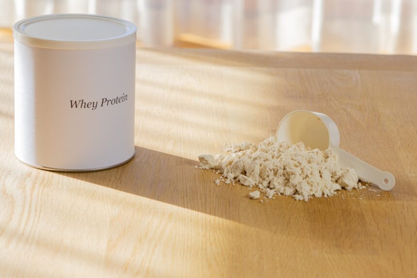 Chart comparing whey protein insulin and glucose responses versus white bread in clinical study