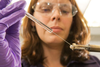Independent laboratory analyst testing product samples