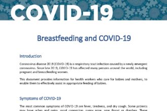 Cover of Breastfeeding and COVID-19, Pan American Health Organization