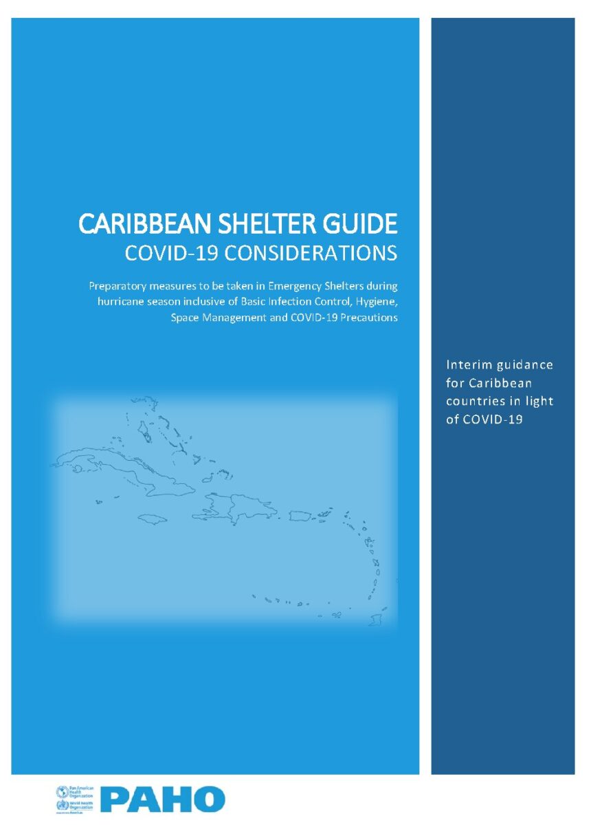 Cover of Caribbean Shelter Guide: COVID-19 Considerations, Pan American Health Organization