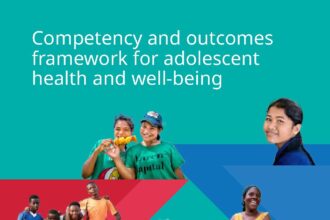 Cover of Competency and outcomes framework for adolescent health and well-being, World Health Organization