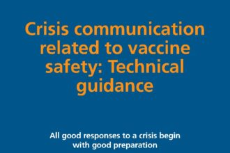 Cover of Crisis Communication related to vaccine safety: Technical guidance, Pan American Health Organization