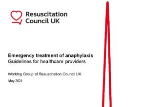 Cover of Emergency treatment of anaphylaxis: guidelines for healthcare providers, Resuscitation Council UK