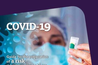 Cover of Guide for the preparation of a risk communication strategy for COVID-19 vaccines, Pan American Health Organization