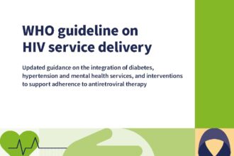 Cover of Guideline on HIV service delivery: integration of diabetes, hypertension and mental health services, and adherence support interventions, World Health Organization