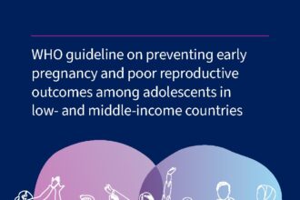 Cover of Guideline on preventing early pregnancy and poor reproductive outcomes among adolescents in low- and middle-income countries, World Health Organization