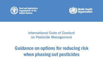 Cover of International Code of Conduct on Pesticide Management: Guidance on options for reducing risk when phasing out pesticides, World Health Organization