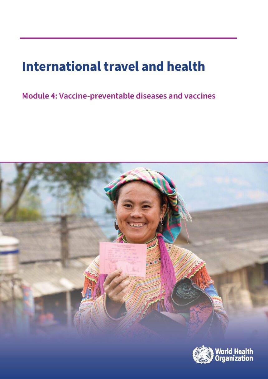 Cover of International travel and health: Module 4: Vaccine-preventable diseases and vaccines, World Health Organization