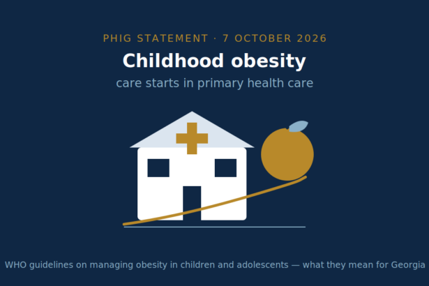 Childhood obesity: care starts in primary health care — PHIG statement