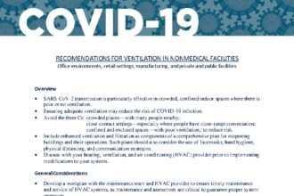 Cover of Recommendations for Ventilation in Nonmedical Facilities, Pan American Health Organization