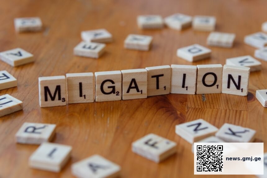 World map showing migration policy implementation rates by region