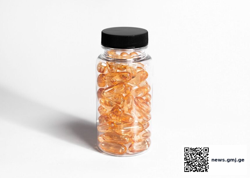 Bar chart comparing fish oil bioavailability rates across ethyl ester and triglyceride forms with low and high-fat meals