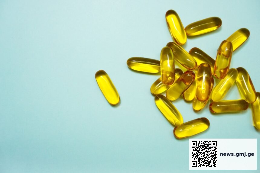 Chart showing global omega-3 intake gap: 76% below recommended 250 mg daily target