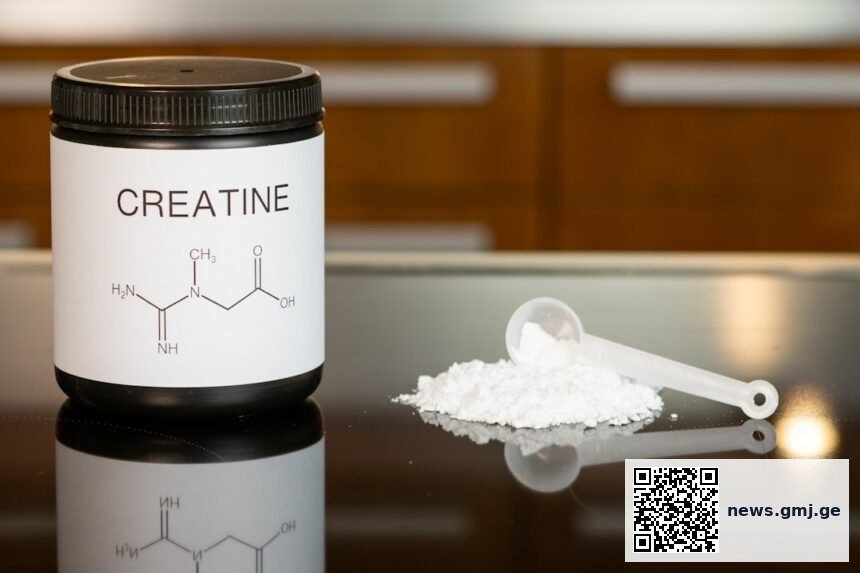 Illustration of the phosphocreatine energy system in brain and muscle cells