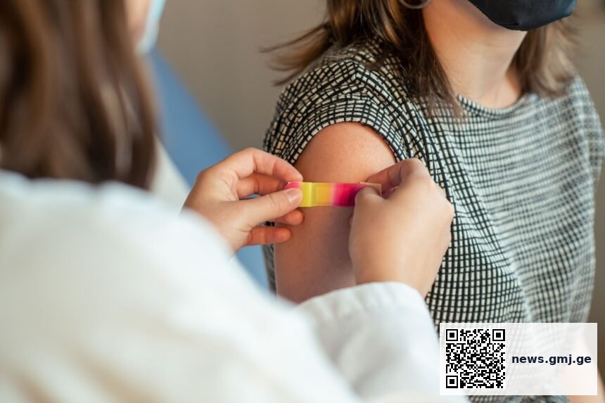 Infographic showing factors contributing to vaccine hesitancy: political distrust, disinformation, and service disruptions