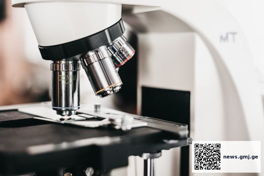 Microscopic image of pancreatic cancer cells with KRAS G12D mutation targeted by HRS-4642 inhibitor