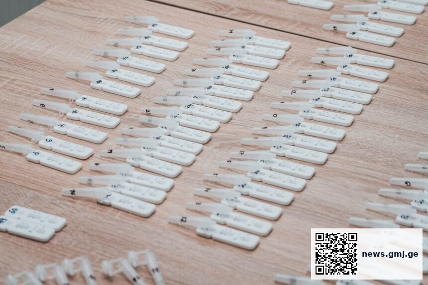 Healthcare professional performing endometriosis diagnostic test